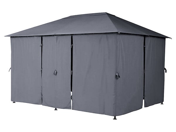 HESPERIDE - Tonnelle de jardin Santorini 3 x 4 m Ardoise - Hespéride - large