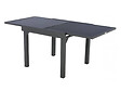 HESPERIDE - Table extensible carrée alu Piazza 4/8 places Graphite - Hespéride - vignette