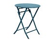 HESPERIDE - Table de jardin ronde Greensboro Ø 60 cm Bleu Canard - Hespéride - vignette