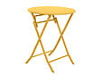 HESPERIDE - Table de jardin ronde Greensboro Ø 60 cm Moutarde - Hespéride - vignette