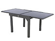 HESPERIDE - Table extensible carrée en verre Piazza 4/8 places Gris anthracite - Hespéride - vignette