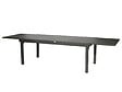 HESPERIDE - Table extensible rectangulaire alu Piazza 10/12 places Graphite - Hespéride - vignette