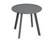 HESPERIDE - Table D'appoint Saona Ø 50 Cm Graphite Mat - Hespéride - vignette