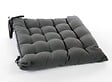 JARDIDECO - Coussin pour chaise de jardin Gris Foncé 38 x 38 cm - vignette