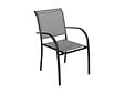 HESPERIDE - Fauteuil De Jardin En Texaline Piazza Galet/graphite - vignette