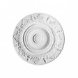 ORAC DECOR - Rosace Ronde Ornée De Feuilles Et De Fleurs R17 - L47 X H3,5 X L47 - Orac Decor - vignette