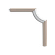 ORAC DECOR - Angle De Cimaise Élégant Et Raffiné P8030c - L19 X H1,7 X L8,6 Cm - Orac Decor - vignette