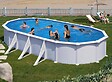 GRE - Piscine acier blanc Atlantis ovale 8,15 x 4,90 x 1,32 m - Gré - vignette