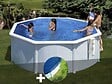 GRE - Kit piscine acier blanc Gré Bora Bora ronde 3,20 x 1,22 m + Bâche hiver - vignette