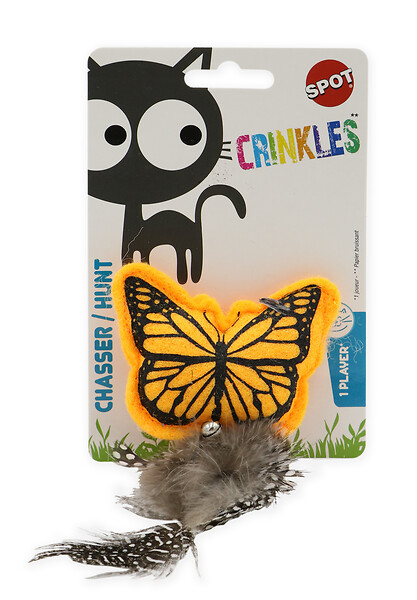 AGROBIOTHERS - Tyrol crinkle papillon jouet chat - large