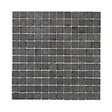 U-TILE - Mosaïque en pierre naturelle 30 x 30 cm - carreau 2,5 x 2,5 cm graphite noir - vignette