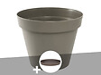 EDA - Pot de fleur rond Toscane Ø 80 x H.66 cm Taupe + Soucoupe - Eda - vignette