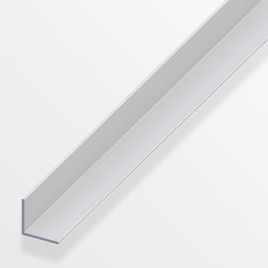 ALFER - Cornière égale aluminium anodisé argent 20x20mmx1m - large