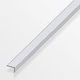 ALFER - Cornière chanfreinée aluminium anodisé argent 14x10mmx1m - vignette