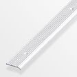 ALFER - Profilé de marche arrondi 25x6mm aluminium rainure percée 1m - vignette