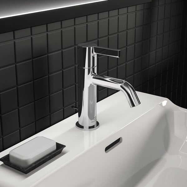 Ideal Standard - Mitigeur lavabo bec haut monotrou chromé avec
