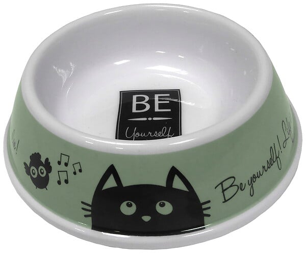 AGROBIOTHERS - Gamelle mélaminée pour chat - Diamètre 10cm - 200ml - large