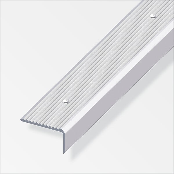 ALFER - Profilé de marche 41x23mm rainuré percée 2m - large