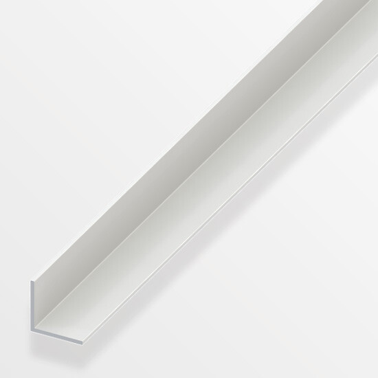 ALFER - Cornière égale en PVC - Blanc - 10x10mm - Longueur 1m - large