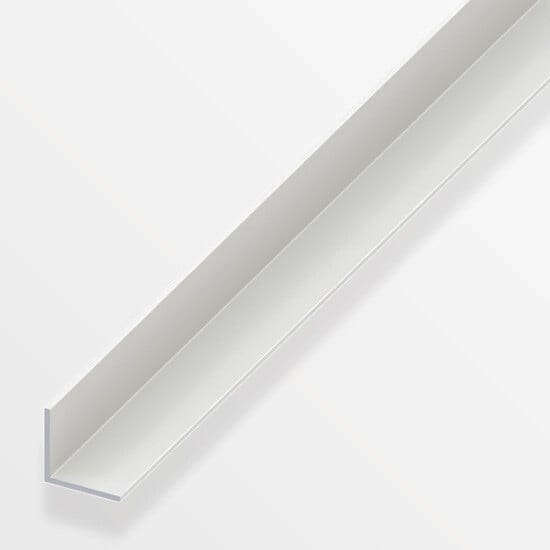 ALFER - Cornière égale PVC blanc 10x10mmx2m - large