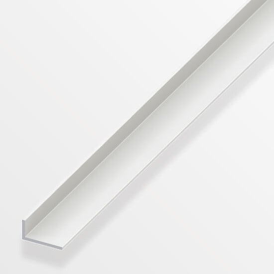 ALFER - Cornière inégale PVC blanc 20x10mmx2m - large