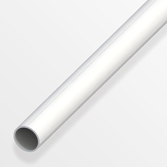 ALFER - Tube rond 11.5mm PVC blanc 1m - large