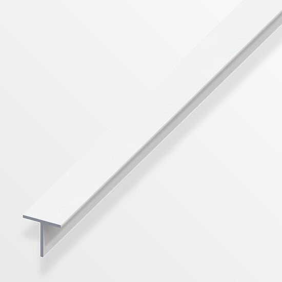 ALFER - T carré 19.5mm PVC blanc 1m - large