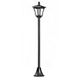 HOMCOM - Outsunny Luminaire extérieur solaire lampadaire lanterne classique LED 40 Lm dim. 18L x 18l x 160H cm noir - vignette