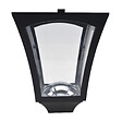 HOMCOM - Outsunny Luminaire extérieur solaire lampadaire lanterne classique LED 40 Lm dim. 18L x 18l x 160H cm noir - vignette