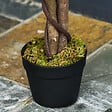 OUTSUNNY - Arbre artificiel plante artificiel ficus hauteur 1,2 m tronc branches liane lichen feuilles grand réalisme pot inclus - vignette