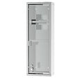 KLEANKIN - Armoire à pharmacie 2 étagères 3 niveaux 20L x 12l x 58H cm porte verre trempé symbole croix acier inox. - vignette