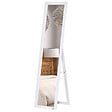 HOMCOM - Miroir sur pied et mural rectangulaire dim. 37L x 48l x 152H cm blanc - vignette