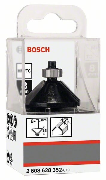 BOSCH - Fraise à chanfreiner en V roulement à billes 45° - D35mm - large