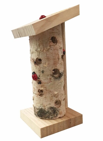 CAILLARD - Abri à coccinelles en bois - Tour - avec piquet - large