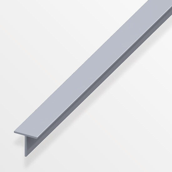 ALFER - T carré 19.5mm aluminium brut 2.5m - large