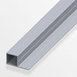 ALFER - Tube carré 1 côté pour M8 11.5x21.5mm aluminium brut 1m - vignette