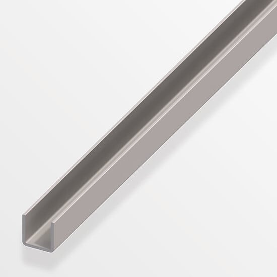 ALFER - U profilé à froid 11x9x11mm acier gris 1m - large