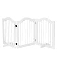 PAWHUT - Barrière modulable pliable barrière de sécurité 154,5L x 61H cm MDF blanc - vignette