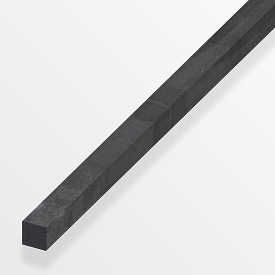 ALFER - Carré plein 14x14mm acier laminé à chaud gris acier 1m - large