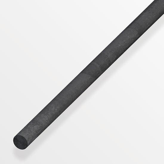 ALFER - Rond plein acier laminé à chaud gris diamètre 8mmx1m - large
