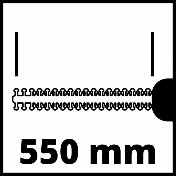 EINHELL - Taille-haies Gc-eh 6055/1 - Longueur De Coupe 55 Cm - 600w - large