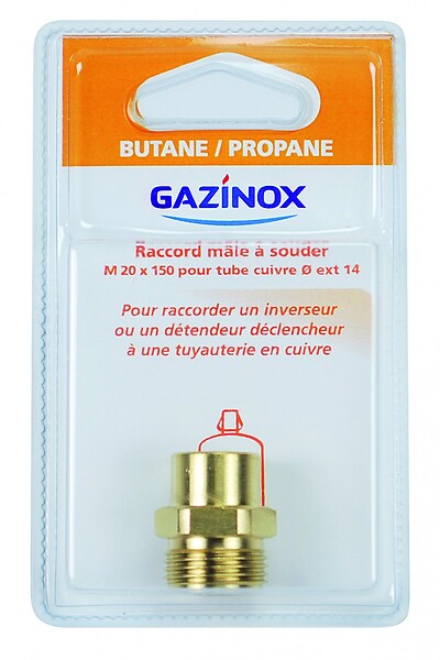 Robinet d'arrêt pour gaz butane / propane 1/4 de tour, GAZINOX