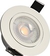 ARLUX - Lot 3 Spots Blanc Encastrables Orientables Ruby Module 5w 420lm Blanc Neutre - vignette