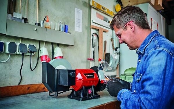 EINHELL - Touret à Meuler Tc-wd 200/150 - Ajustable - Anti-vibration - large
