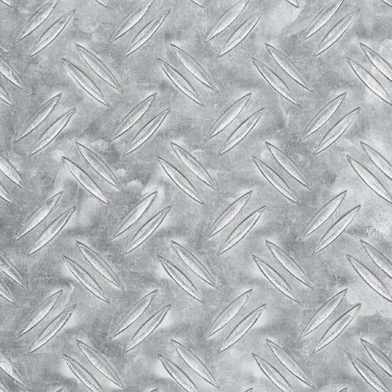 ALFER - Tôle grain de riz aluminium brut - L.100xl.60cm - large