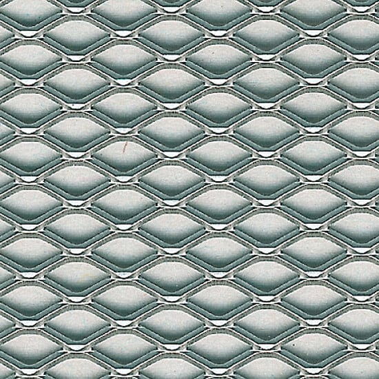 ALFER - Métal déployé en aluminium anodisé - Argent - L.50xl.25cm - large