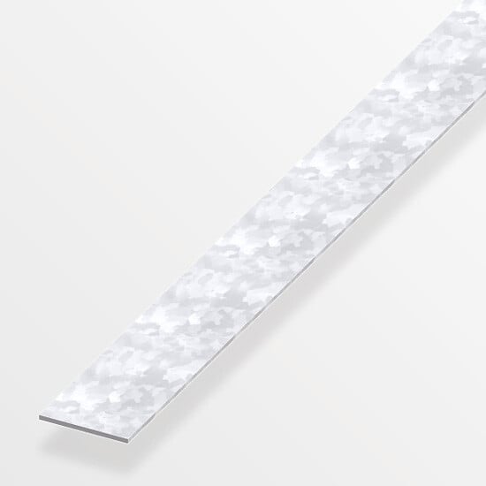 ALFER - Plat profilé à froid 23.5mm acier zingué 1m - large