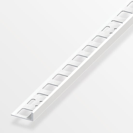 ALFER - Arrêt carrelage PVC blanc 8x2.5mm - large