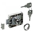 HETTICH - Serrure de meuble acier en applique HETTICH 40 mm réversible - vignette