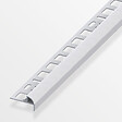 ALFER - Profilé nez de marche en aluminium anodisé argent 10x2.5mm - vignette